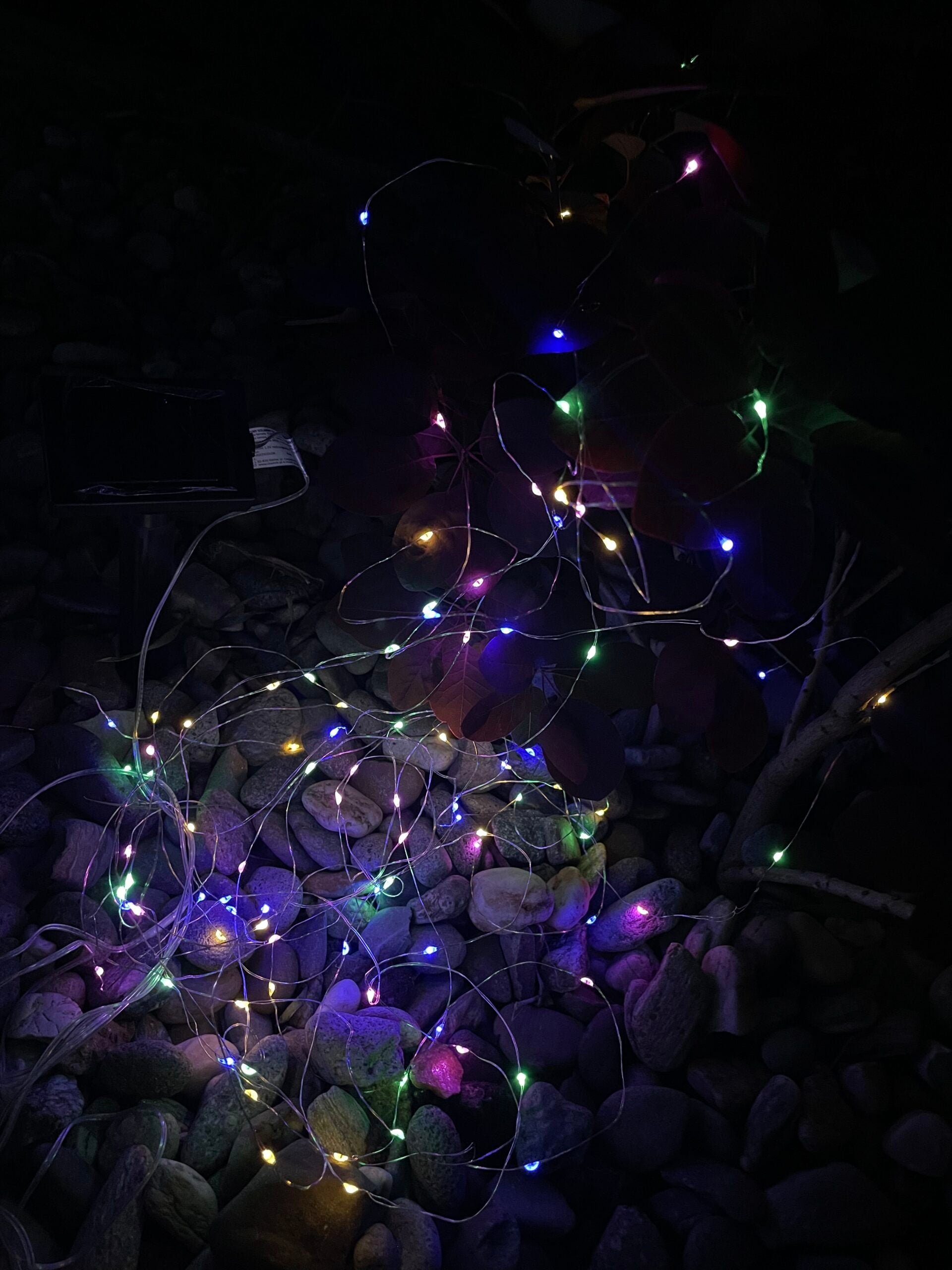 Ghirlanda luminoasa liniara, 100 LED-uri, 990cm, incarcare solara, multicolor