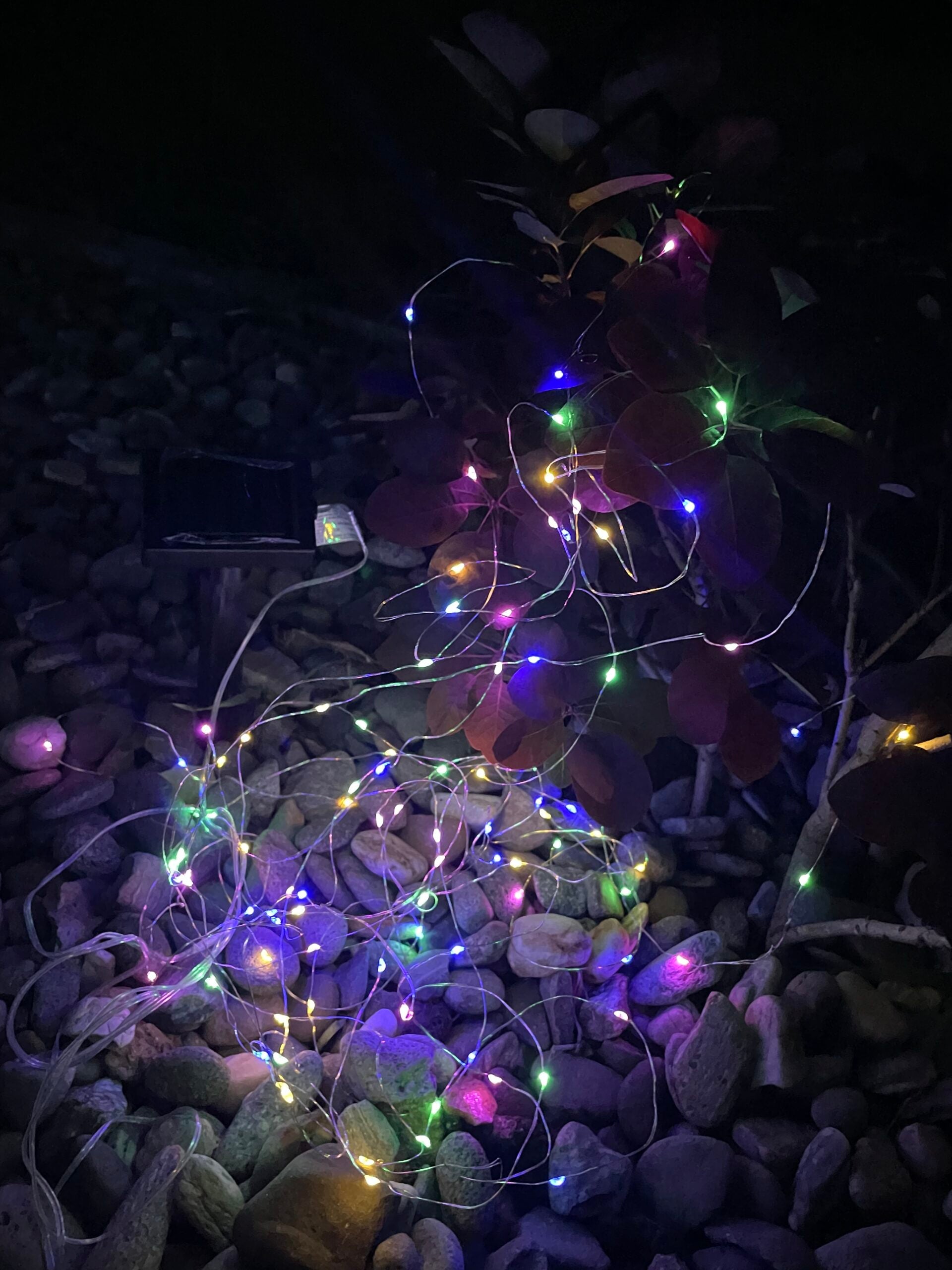 Ghirlanda luminoasa liniara, 100 LED-uri, 990cm, incarcare solara, multicolor