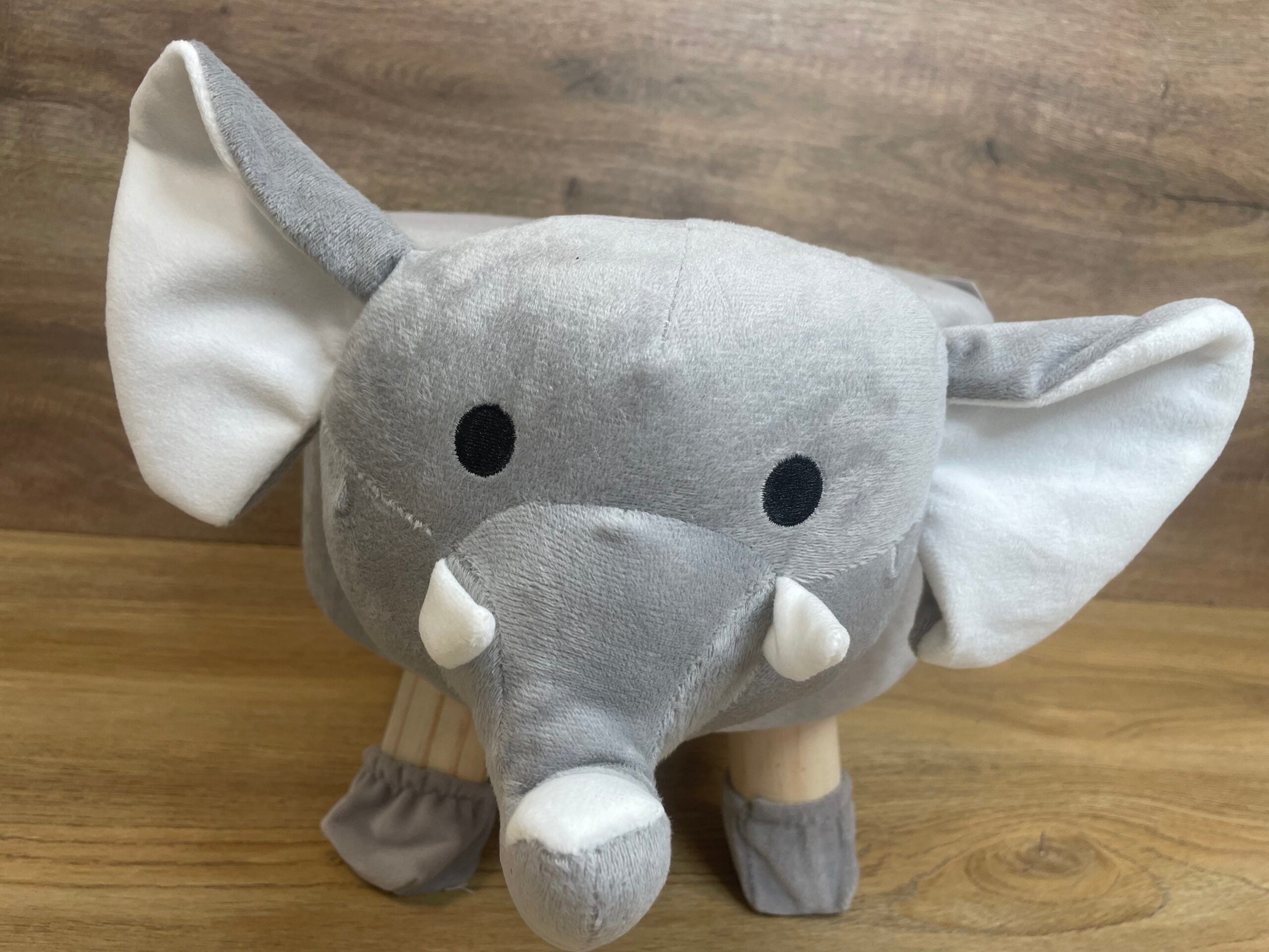 Taburet pentru copii, 28x25cm, maxim 50kg, model elefant