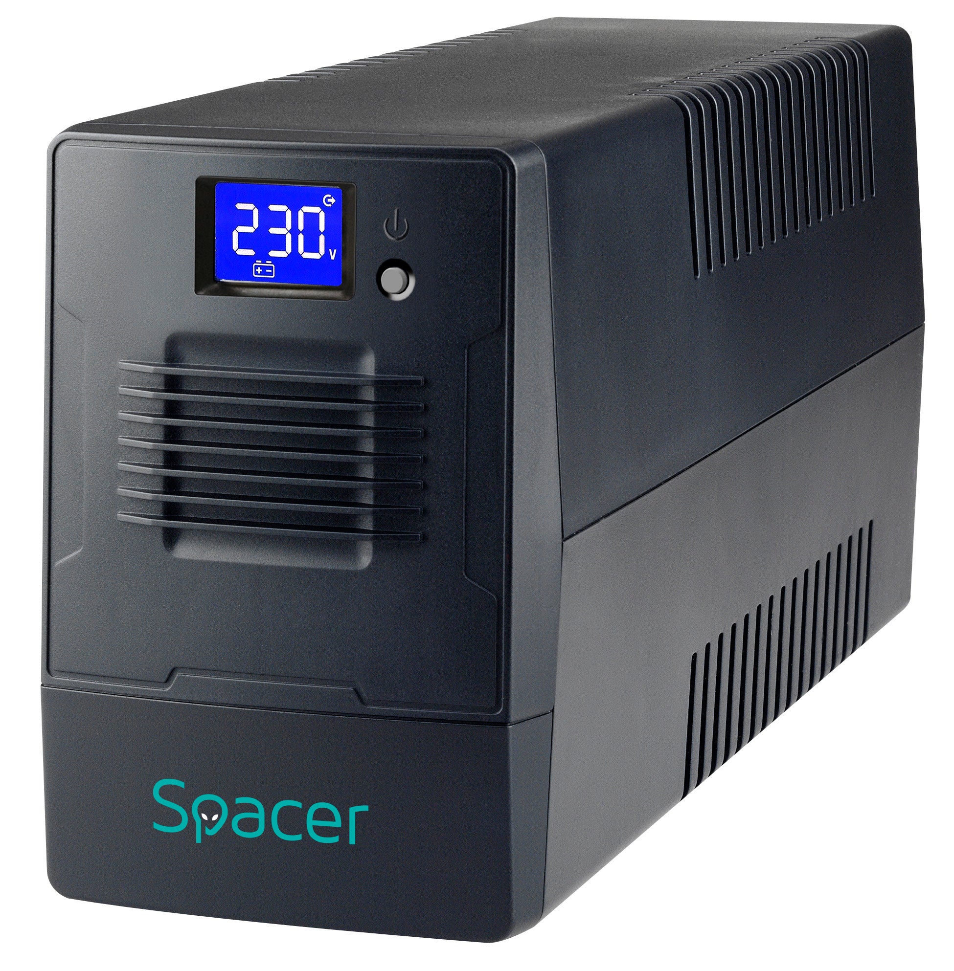 UPS Spacer Line Int. cu management, LCD, 2000VA/ 1200W, AVR, 4 x socket Schuko, display LCD, 2 x baterie 12V/9Ah, conector USB, combo RJ11/RJ45, bateria are 12 luni garantie, "SPUP-2000D-LIT01"