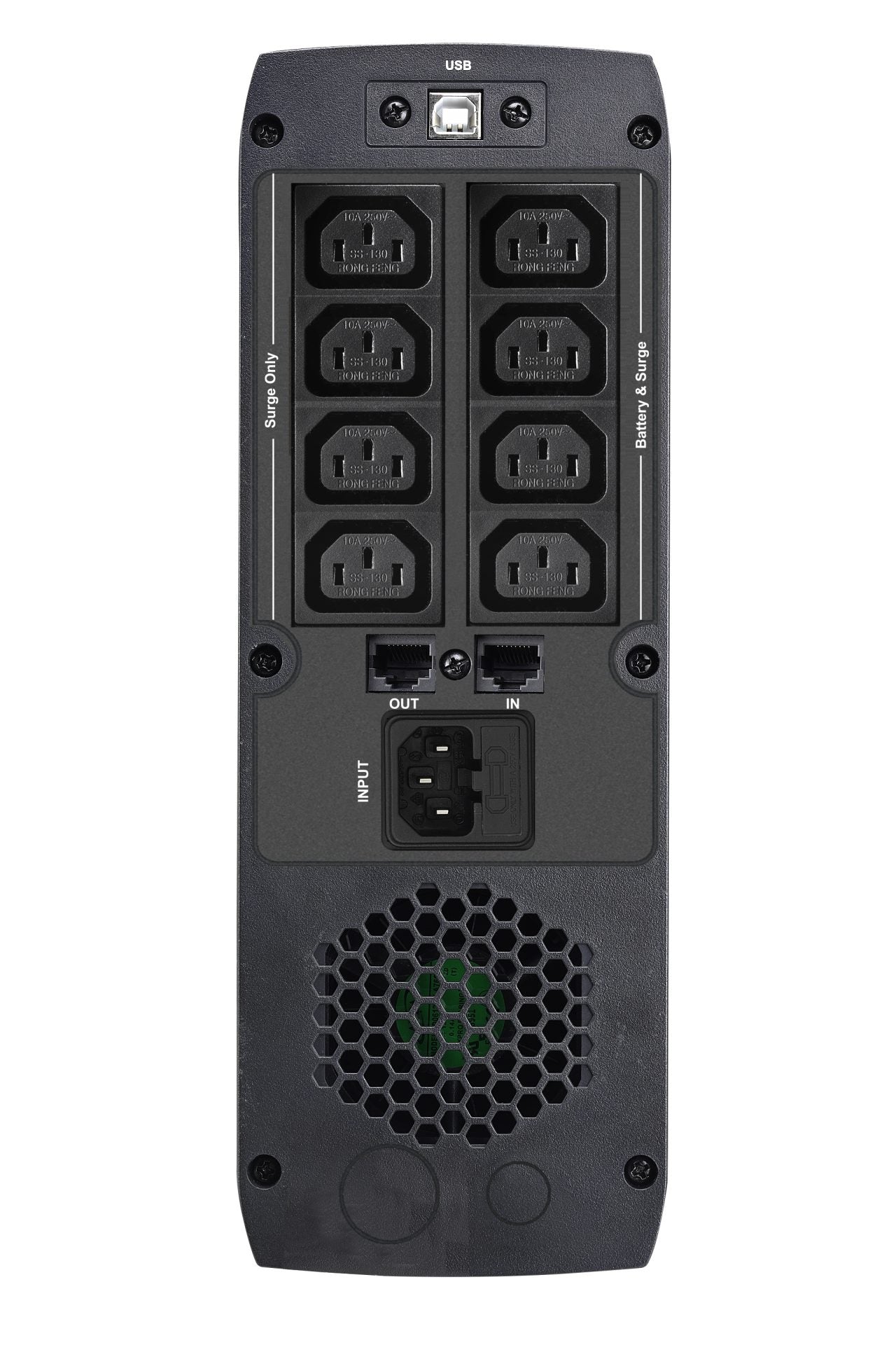 UPS FORTRON Line Int. cu management, LCD, 1500VA/ 900W, AVR, 8 x socket IEC, display LCD, 2 x baterie 12V/9Ah, conector HID USB, RJ45, baterie hot-swappable, "ST 1500" "PPF9004000"