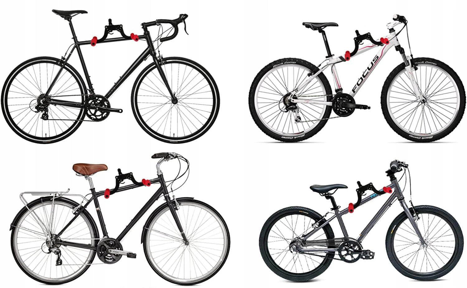 Suport biciclete pliabil pentru perete, metal, 45x36x20 cm