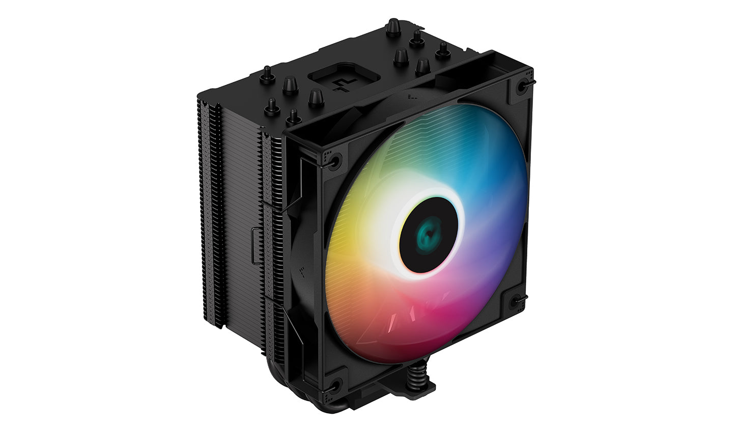 Cooler Deepcool "AG500 BK ARGB", compatibil skt. Intel si AMD, racire cu aer, ventilator 120 mm, 1850 rpm, inaltime cooler , 5 heatpipe, iluminat RGB "R-AG500-BKANMN-G-1"