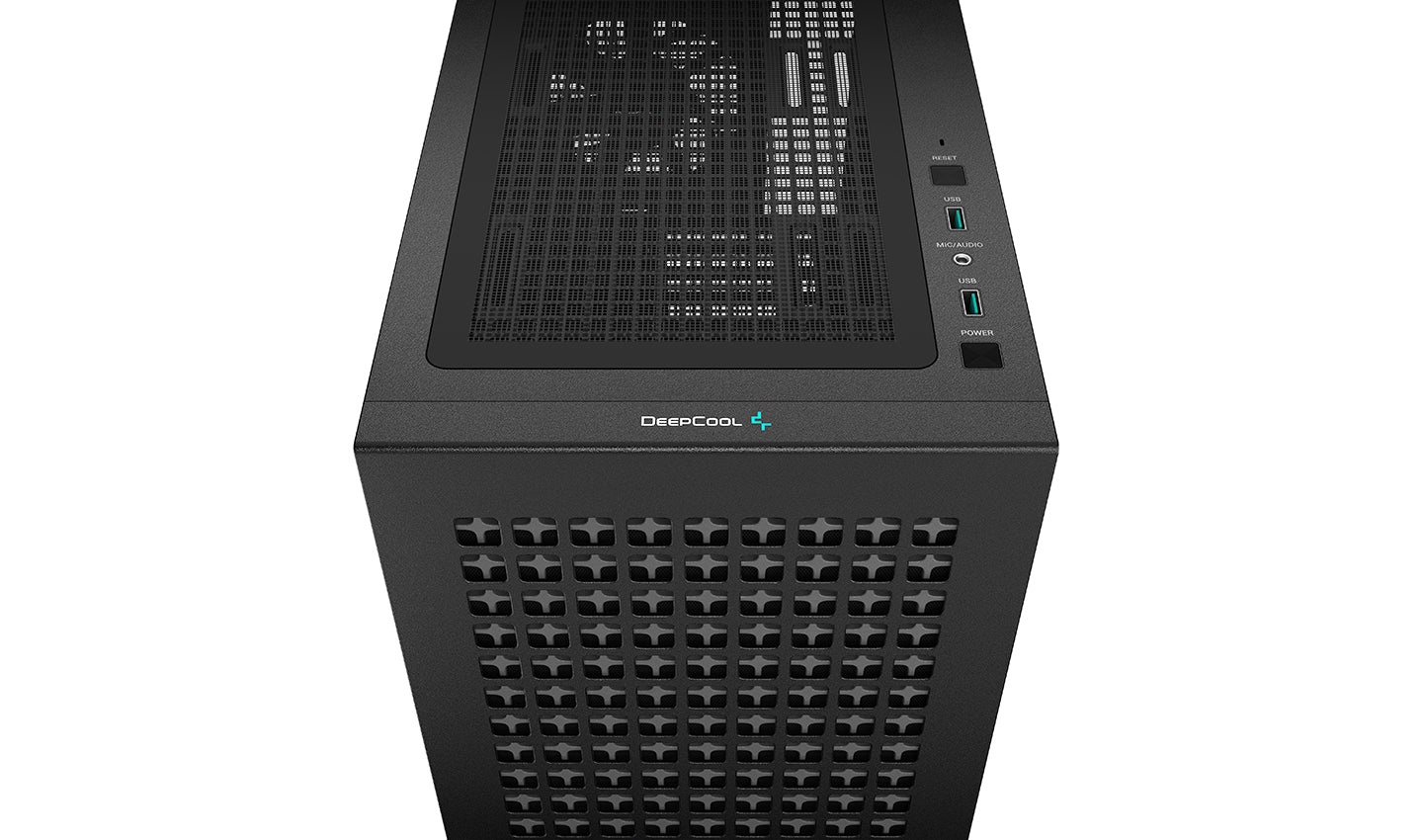 CARCASA DEEPCOOL CH370, Micro ATX, fara sursa, sticla securizata, 1 x 120mm fan, USB 3.0 x 2, Jack 3.5mm x 1, black, "R-CH370-BKNAM1-G-1"