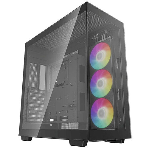 CARCASA DeepCool "CH780", Tower, ATX, fara sursa, 1xfan, USB 3.2 gen 1 x 4, USB Type-C x 1, audio, PSU shroud,9 sloturi expansiune,iluminare ARGB, negru "R-CH780-BKADE41-G-1"