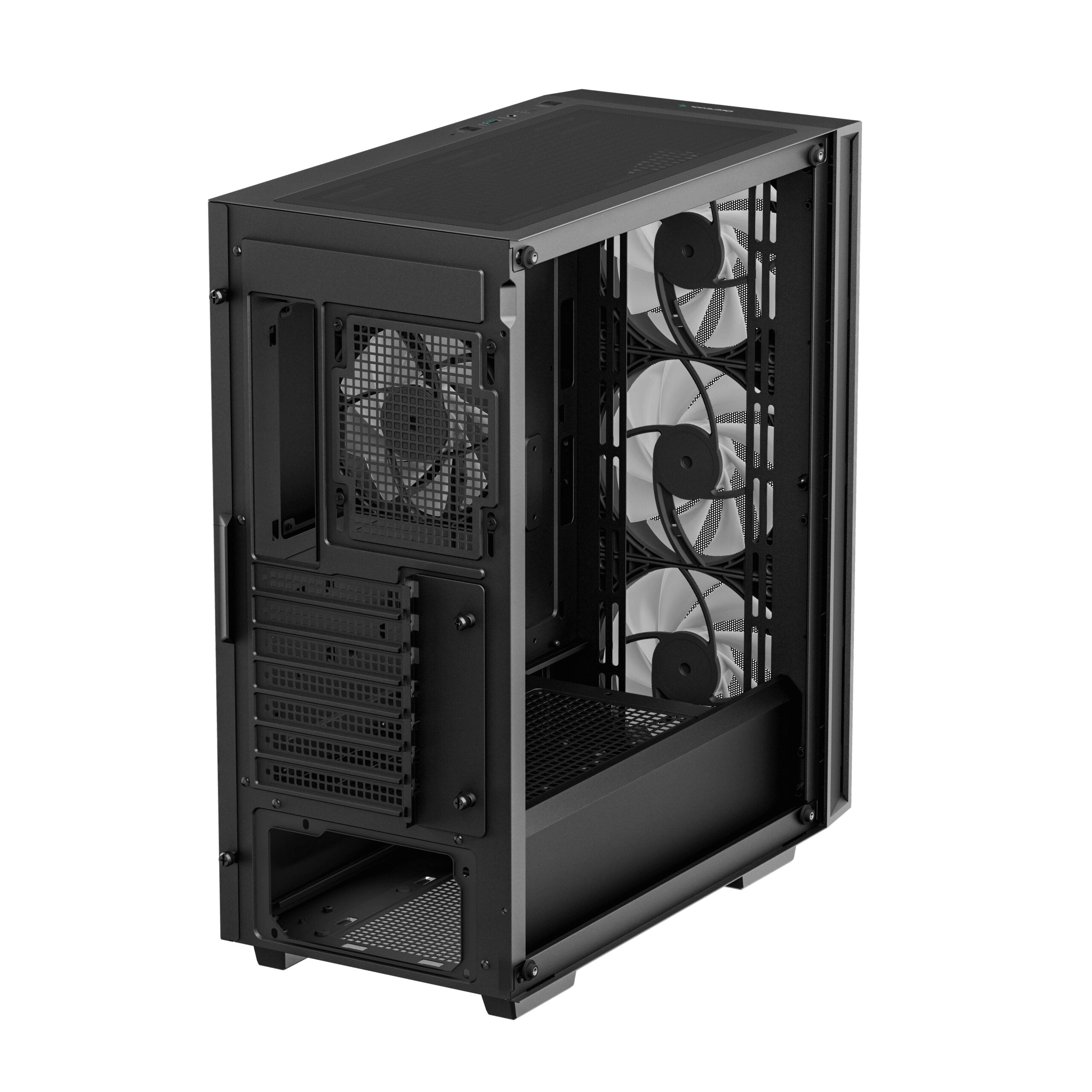 CARCASA DeepCool "MATREXX55", middle tower,gaming, fara sursa,suporta 8xfan,4xfan inclus, USB 3.1 gen1 x 1, USB-C, audio+mic,7 sloturi expansiune,negru "R-MATREXX55-BCAGA4-G-4"