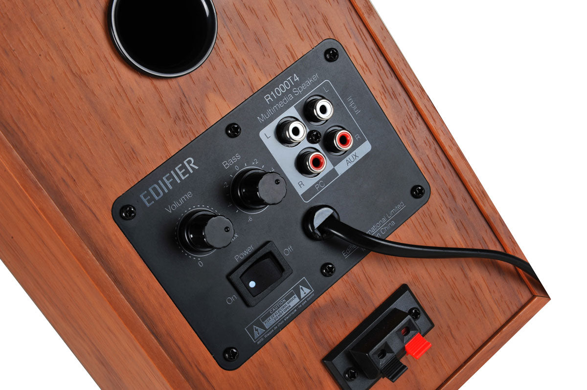 BOXE EDIFIER 2.0, RMS: 24W (2 x 12W), volum, bass, 220V alimentare, brown "R1000T4-BR"