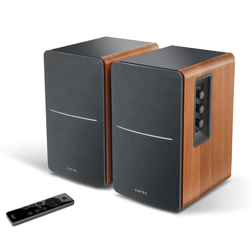 BOXE EDIFIER 2.0, RMS: 42W (2 x 21W), bluetooth, telecomanda wireless, volum, bass, treble, optical, sub-out, brown, "R1280DBS-BR"