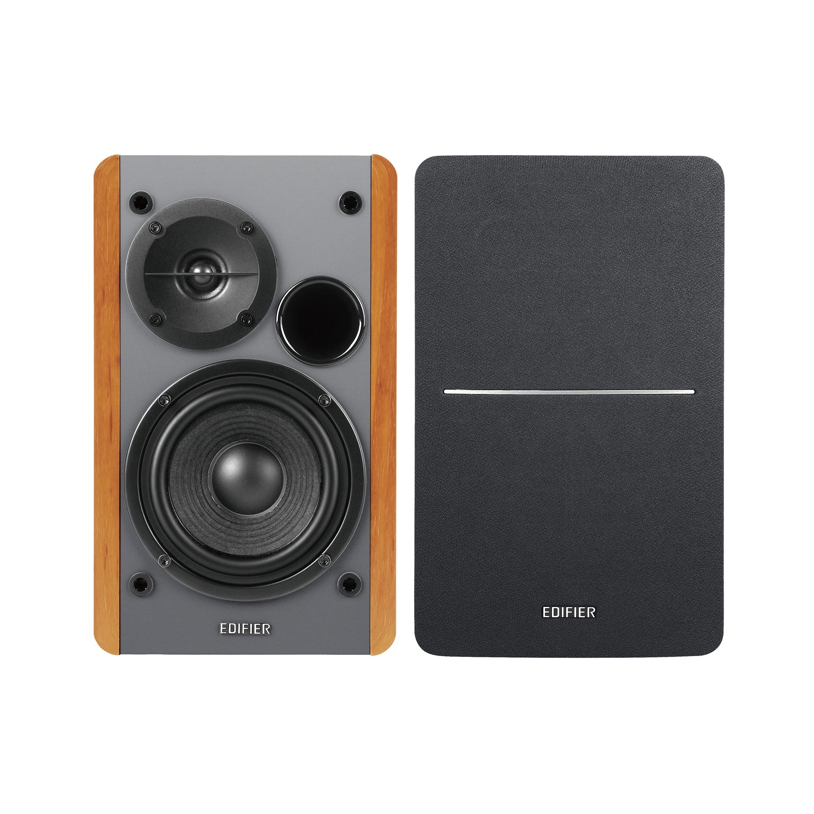 BOXE EDIFIER 2.0, RMS: 42W (2 x 21W), telecomanda wireless, volum, bass, treble, sub-out, brown, "R1280TS-BR"