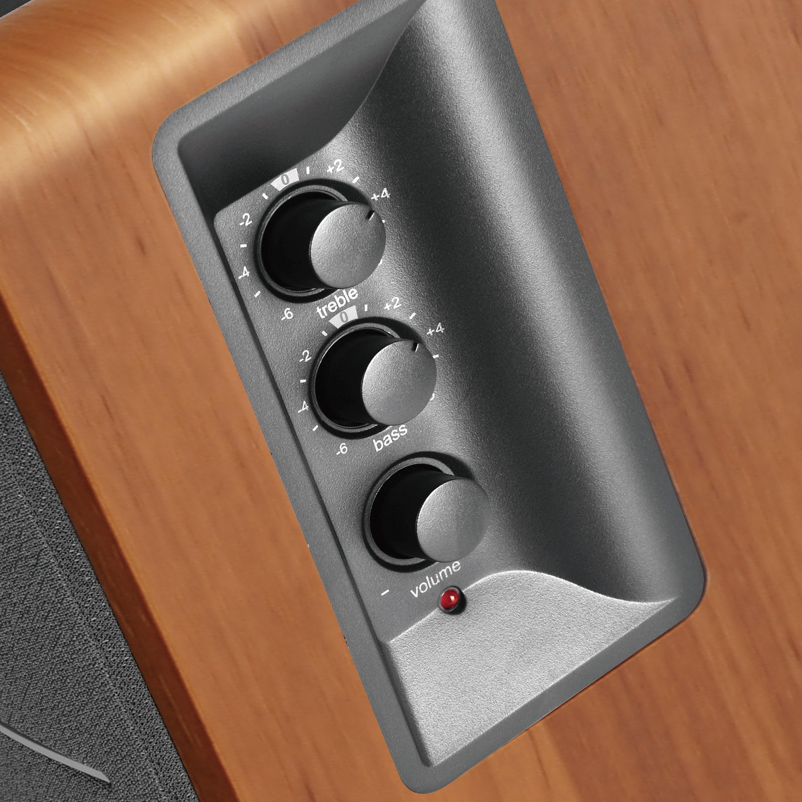 BOXE EDIFIER 2.0, RMS: 42W (2 x 21W), telecomanda wireless, volum, bass, treble, sub-out, brown, "R1280TS-BR"