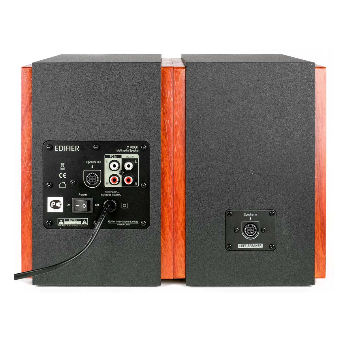 BOXE EDIFIER 2.0, RMS: 66W (2 x 15W, 2 x 18W), bluetooth, telecomanda wireless, volum, bass, treble, dual RCA, brown, "R1700BT-BR"