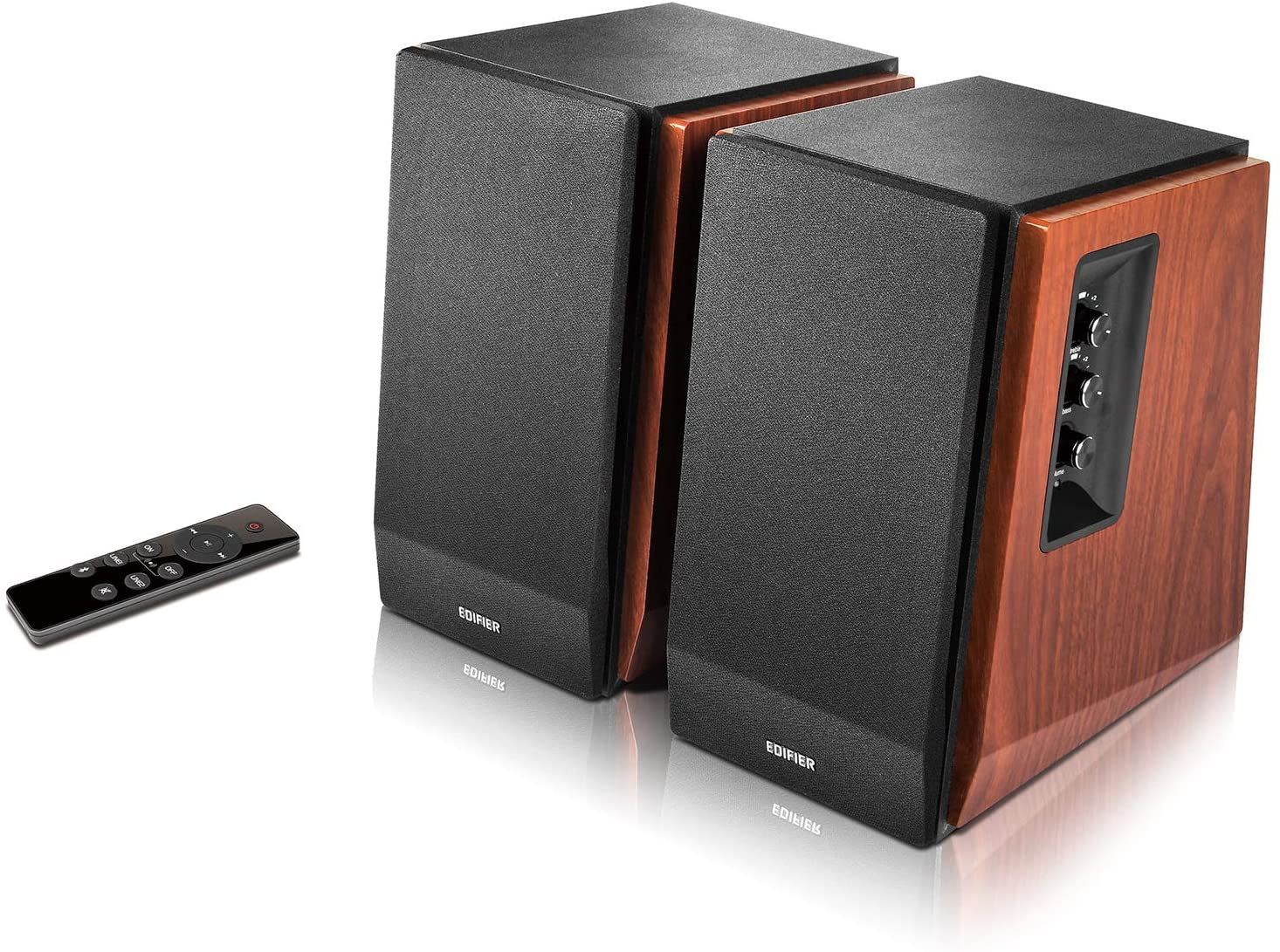 BOXE EDIFIER 2.0, RMS: 66W (2 x 15W, 2 x 18W), bluetooth, telecomanda wireless, volum, bass, treble, dual RCA, sub-out, brown, "R1700BTS-BR"