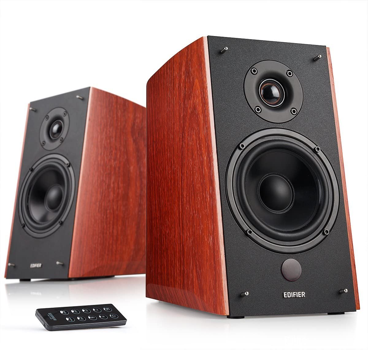 BOXE EDIFIER 2.0, RMS: 120W (2 x 24W, 2 x 36W), bluetooth, telecomanda wireless, volum, bass, treble, brown, "R2000DB-BR"