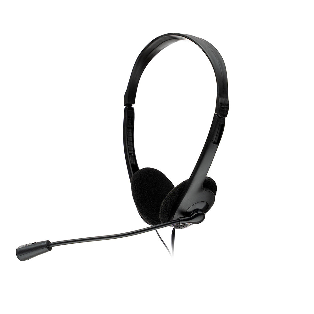 CASTI Spacer, cu fir, standard, utilizare multimedia, call center, microfon pe brat, conectare prin Jack 3.5 mm x 2, negru, "SPK-223"
