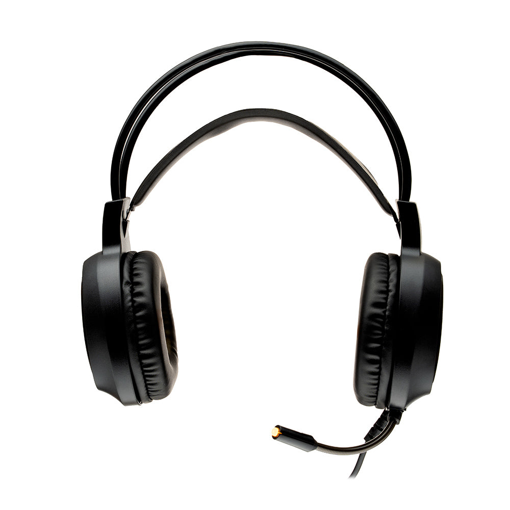 CASTI gaming Spacer RGB, cu fir, standard, utilizare gaming, microfon pe brat, conectare prin USB &amp; Jack 3.5 mm x 2, iluminare RGB, negru, "SPGH-PHANTOM"