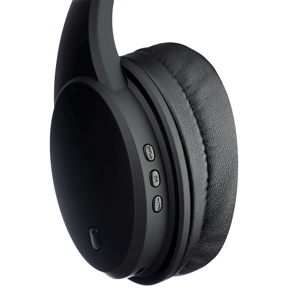 CASTI Spacer, wireless, standard, utilizare multimedia, smartphone, microfon pe casca, conectare prin Bluetooth 5.0,pliabile, banda ajustabila, negru, "SPBH-ONYX"