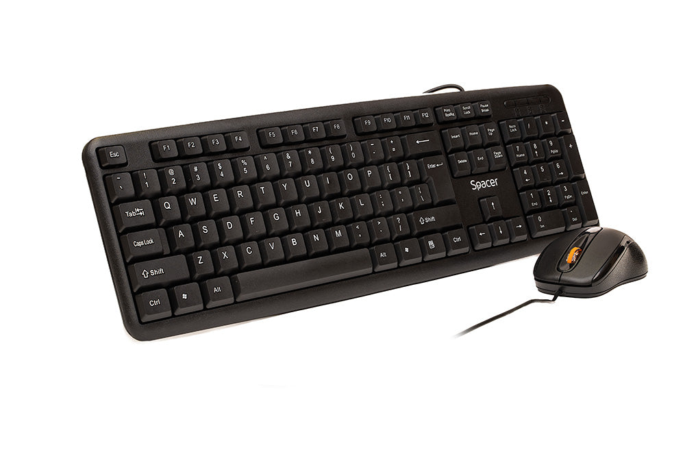 KIT wired SPACER USB, tastatura "SPKB-S62" + mouse optic "SPMO-F01", black, "SPDS-S6201" 45505412