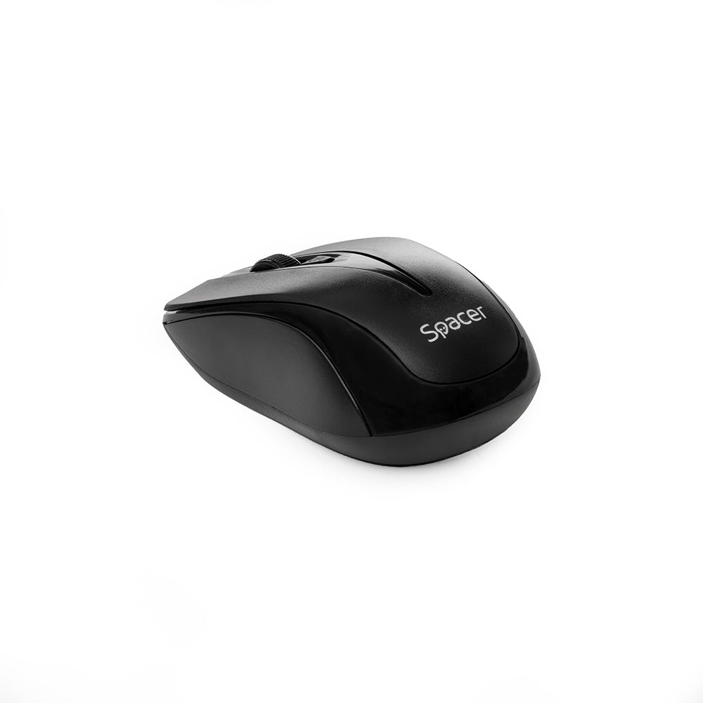 KIT wireless SPACER, tastatura wireless + mouse wireless, black, "SPDS-1100"