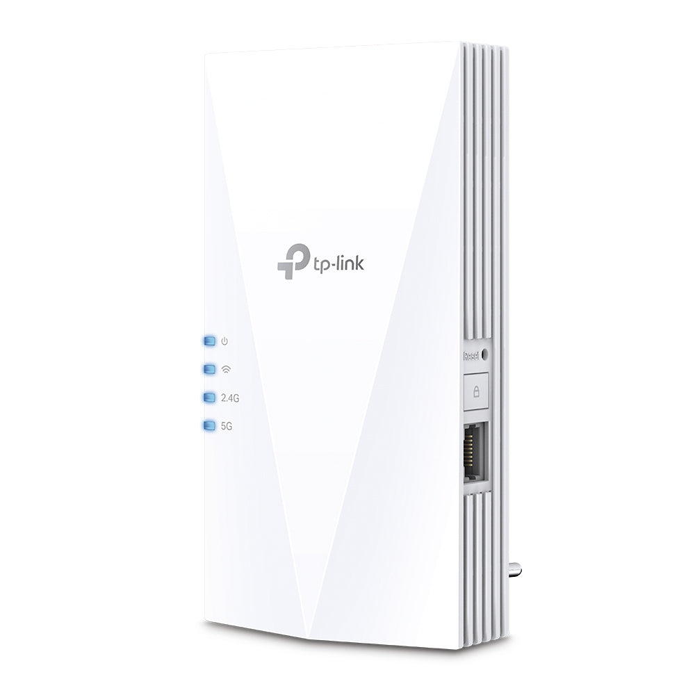 RANGE EXTENDER TP-LINK wireless AX1500, 1500Mbps, 1 port Gigabit, 2 antene interne, 2.4 / 5Ghz dual band, Wi-Fi 6, "RE500X"