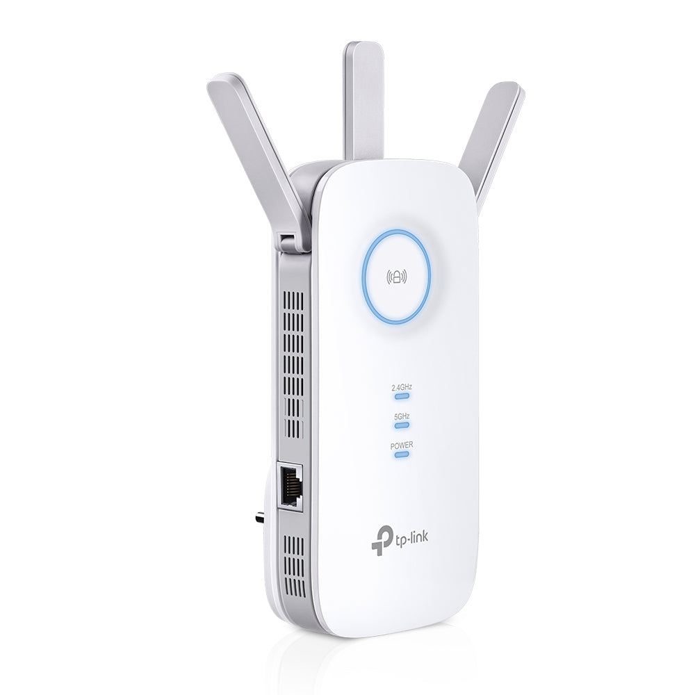 RANGE EXTENDER TP-LINK wireless 1900Mbps, 1 port Gigabit, 3 antene externe, dual band AC1900, 2.4GHz &amp; 5GHz "RE550"