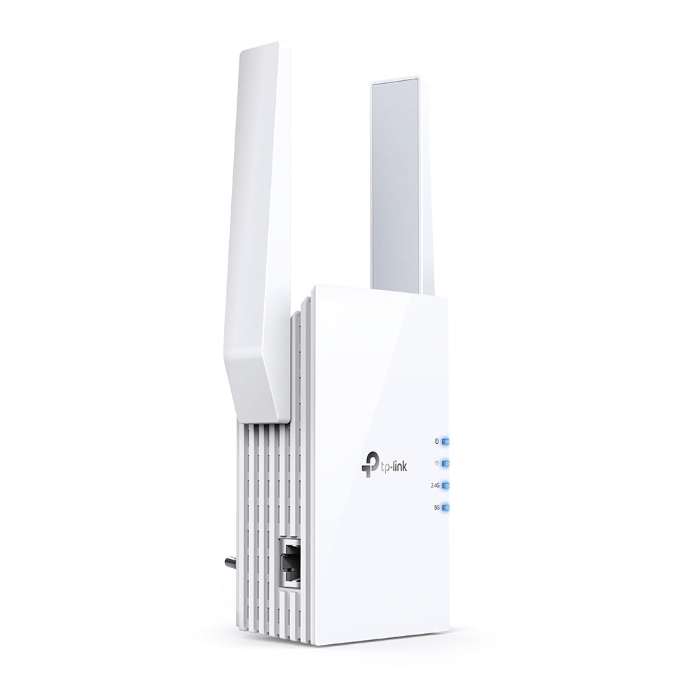 RANGE EXTENDER TP-LINK wireless 1800Mbps, 1 port Gigabit, 2 antene externe, 2.4 / 5Ghz dual band, Wi-Fi 6, "RE605X"