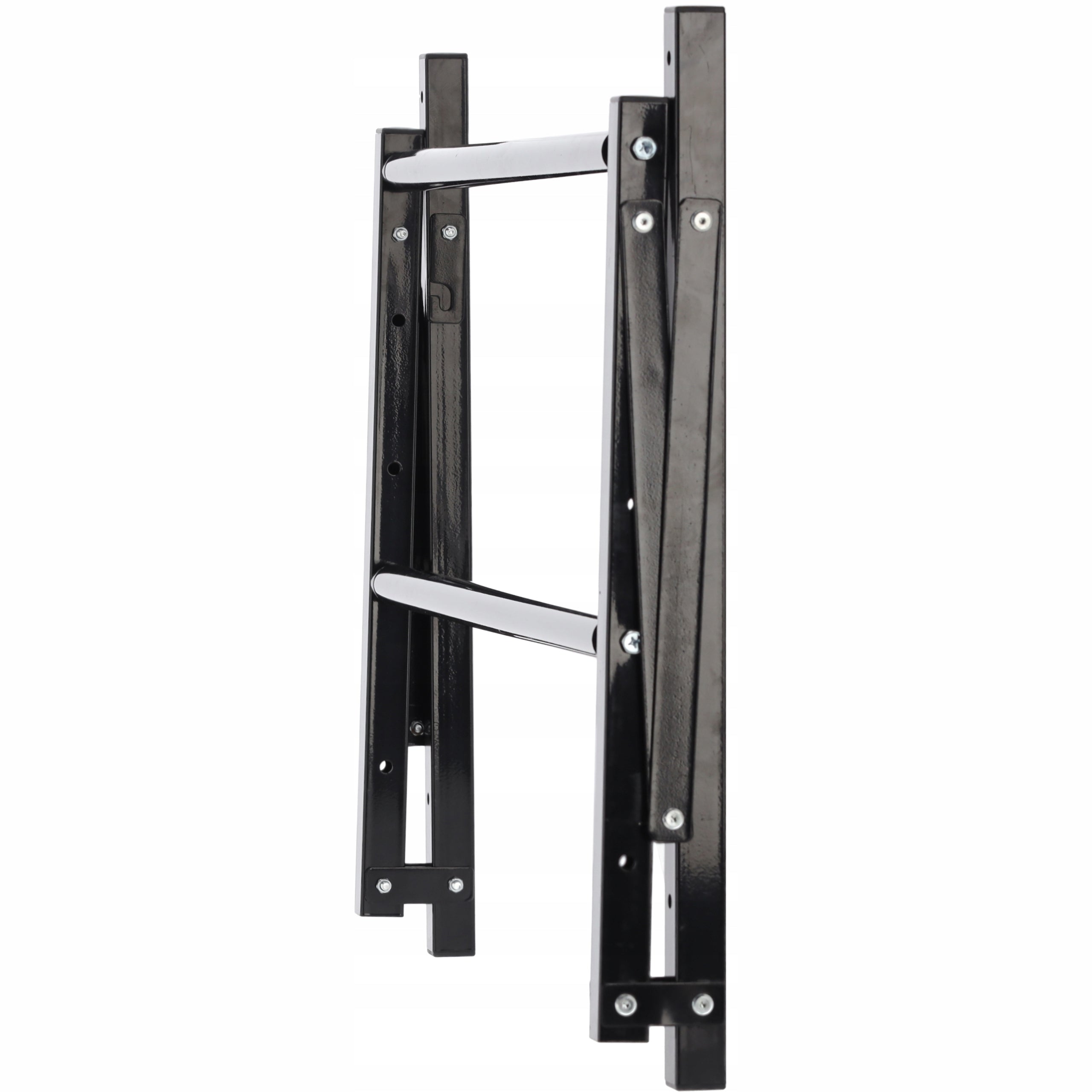 Suport suspendat pentru anvelope reglabil, montaj pe perete cu kit instalare inclus, 120x56x50 cm, negru