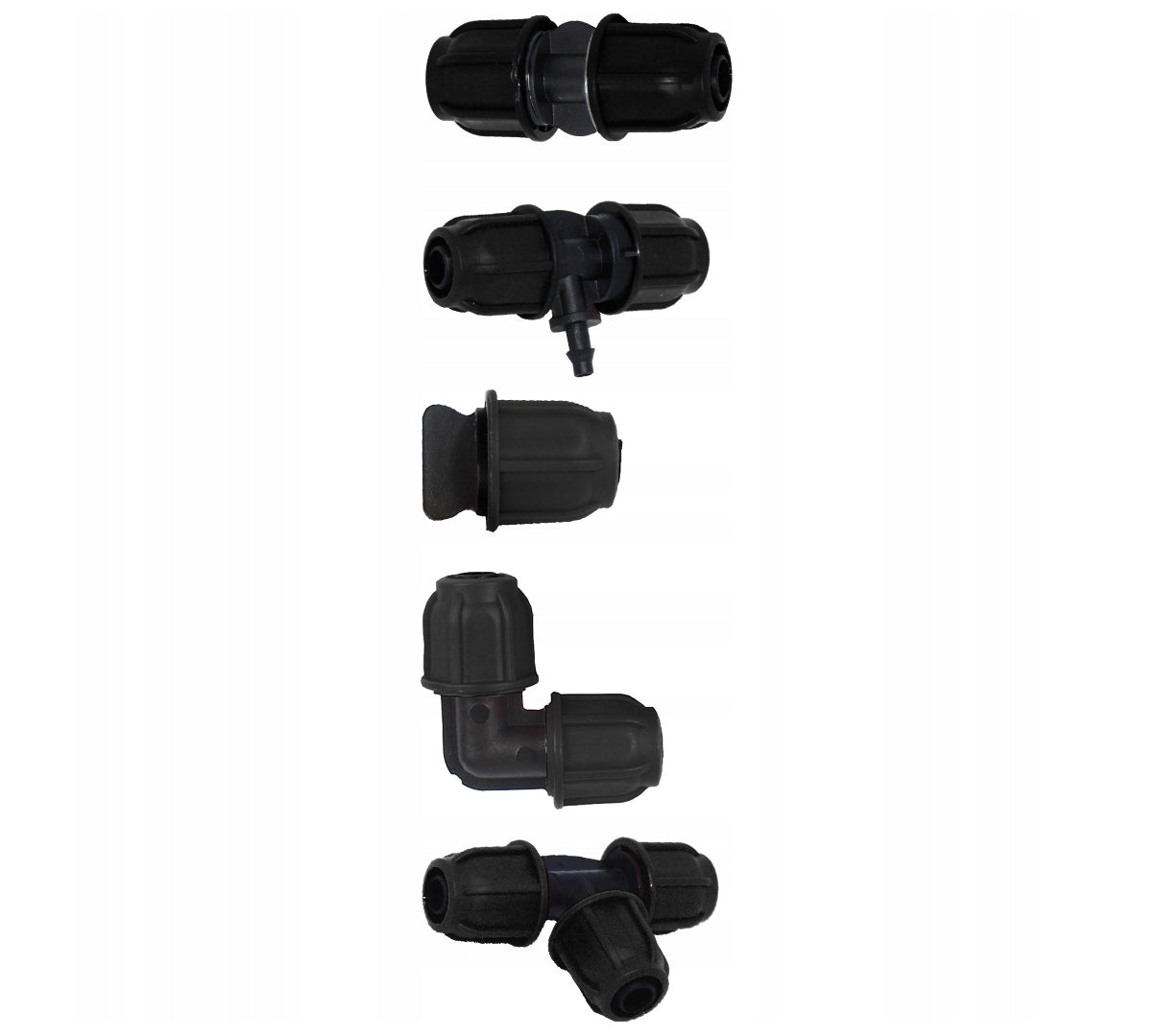 Set irigare gradina cu aspersoare si furtun PVC 20 metri, 10 aspersoare, negru