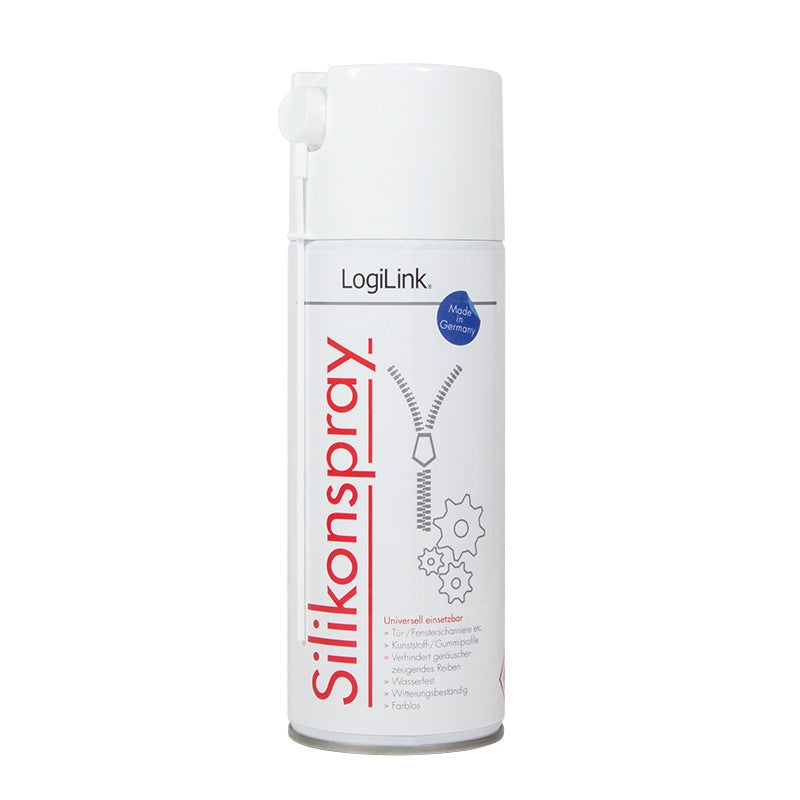 SPRAY curatare cu SILICON, LOGILINK, 400 ml, incolor, pentru balamale usa / fereastra, rezistent la apa, "RP0015"