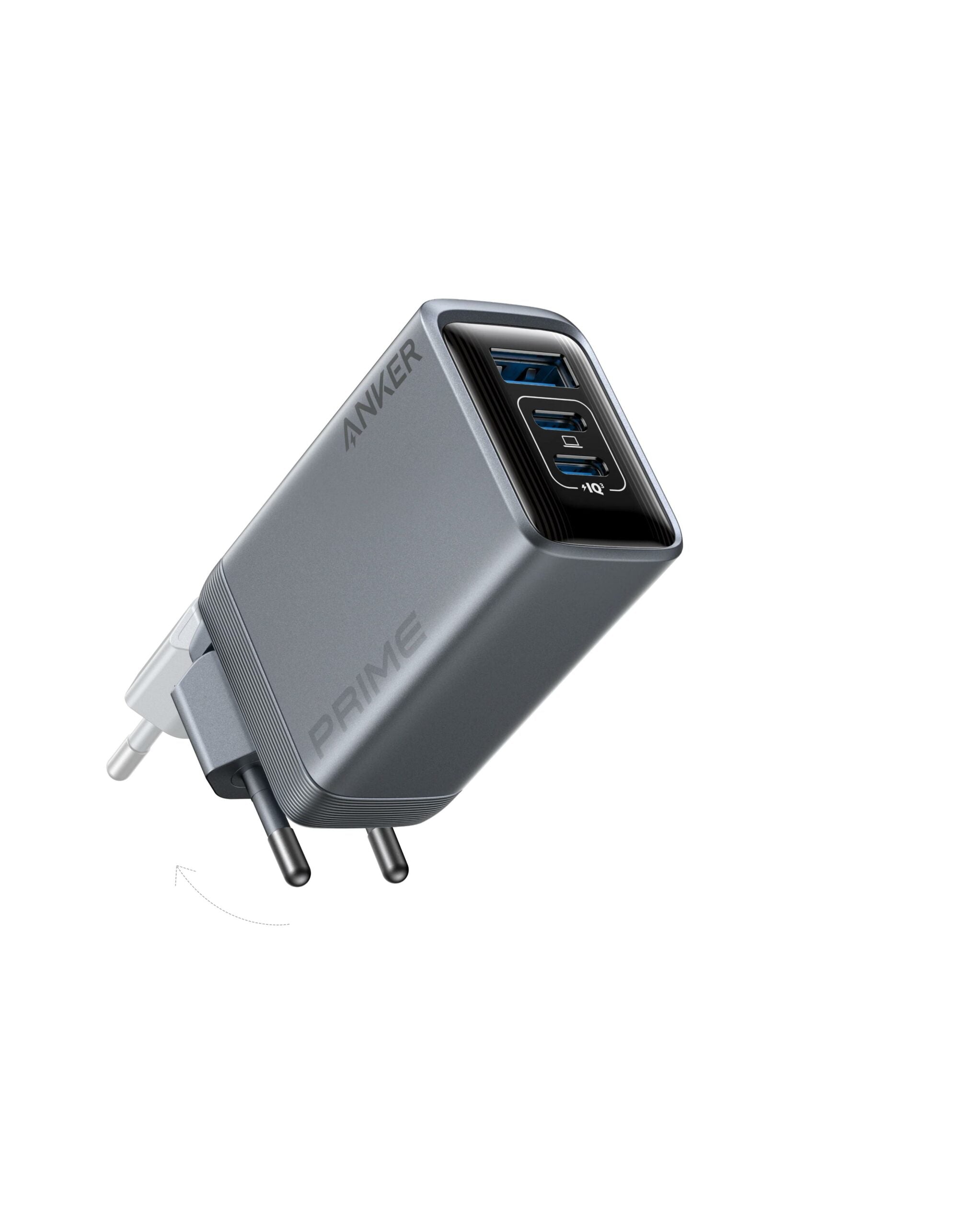 Alimentator retea Anker, Prime GaN, 100W, power delivery, power IQ, 2 x USB-C, 1 x USB-A, gri, "A2688341" - 0194644199746