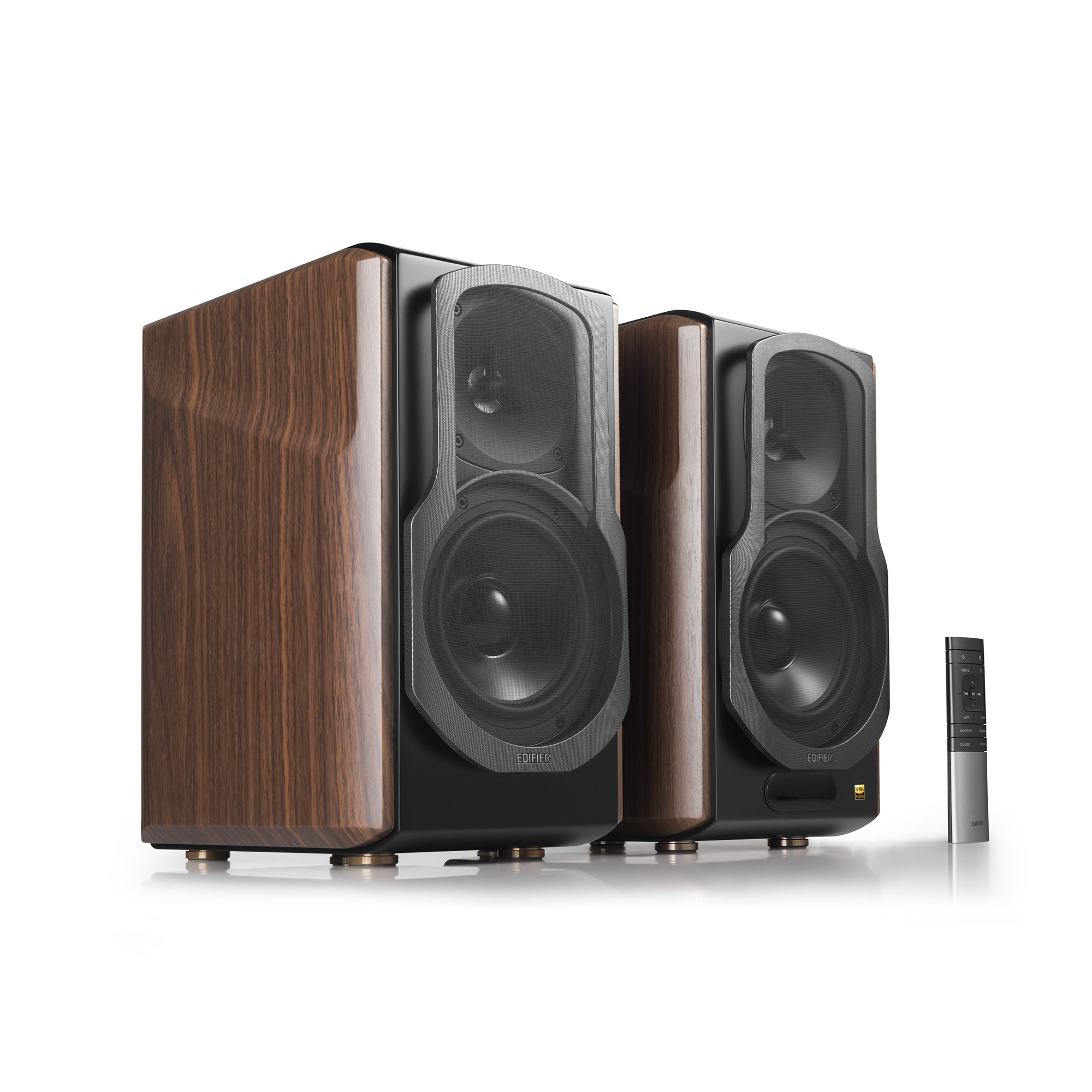 BOXE EDIFIER 2.0, RMS: 130W (2 x 15W, 1 x 50W, 1 x 50W), bluetooth, telecomanda wireless, volum, bass, treble, optical, coaxial, brown, "S2000MKIII"