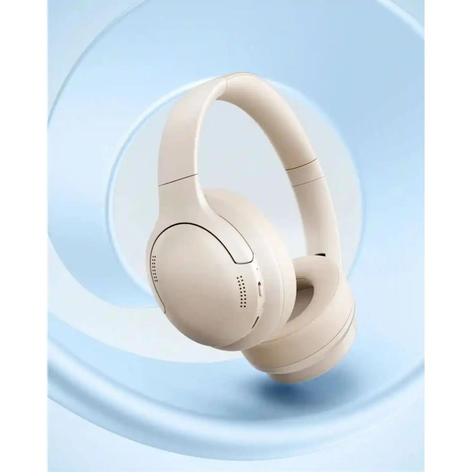 CASTI Baseus Bowie Bass BH1 Lite Wireless Noise Cancelling, over ear, 40mm Dynamic Drivers, autonomie 80 ore, microfon pe casca, conectare prin Bluetooth 6.0, alb "A0203C02" (timbru verde 0.18 lei) - 6953156299290
