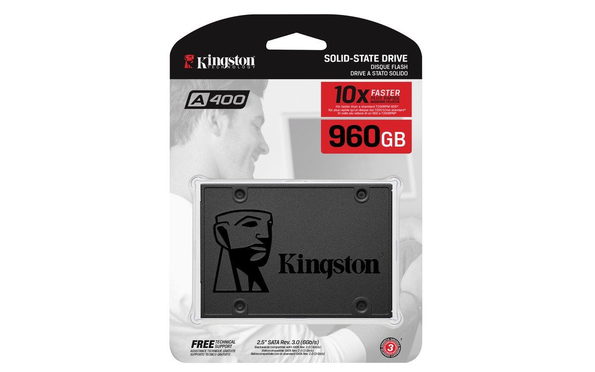 SSD KINGSTON, A400S, 960 GB, 2.5 inch, S-ATA 3, 3D TLC Nand, R/W: 500/450 MB/s, "SA400S37/960G"