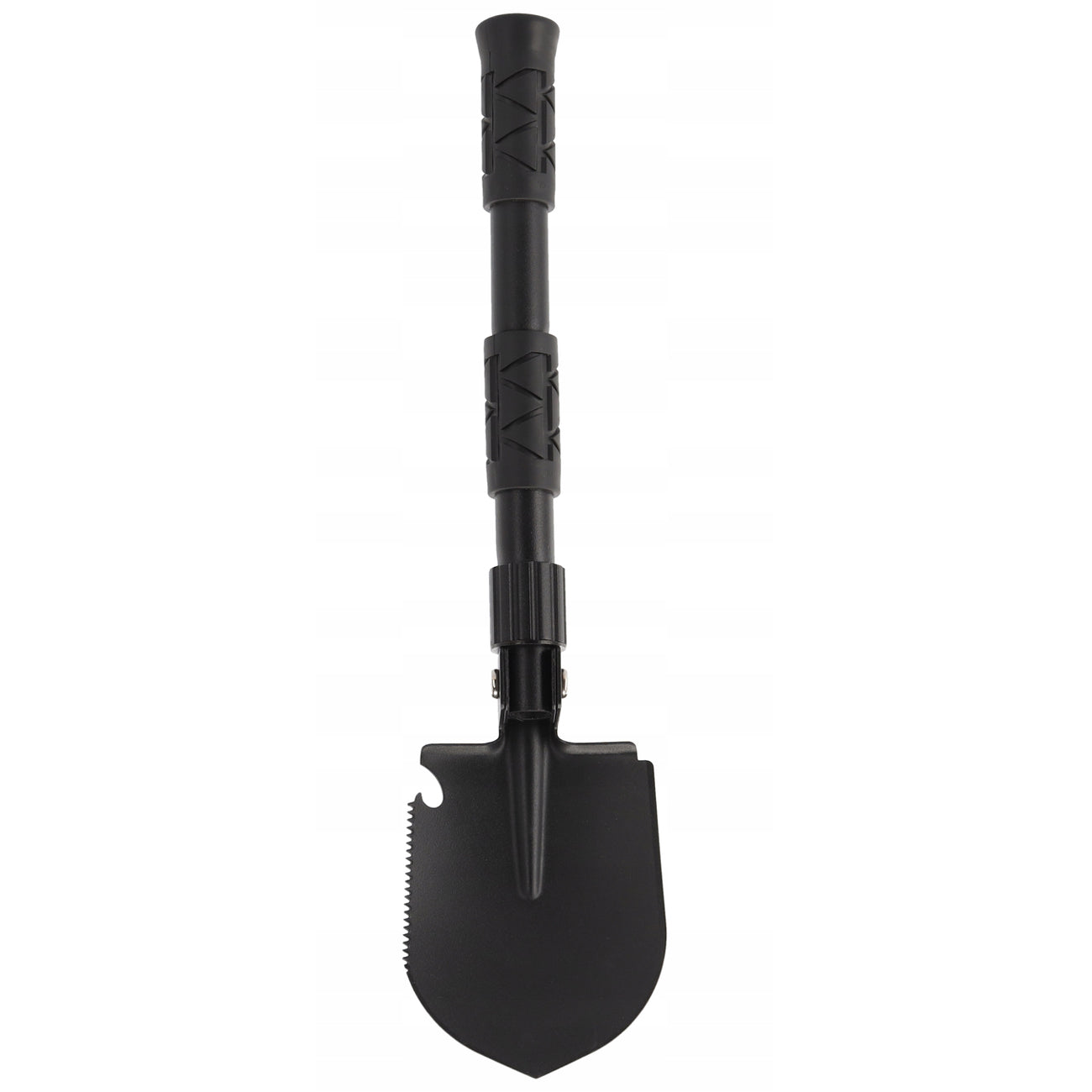 Lopata pliabila multifunctionala 5 in 1 pentru camping si gradina, otel mangan, 41 cm, negru