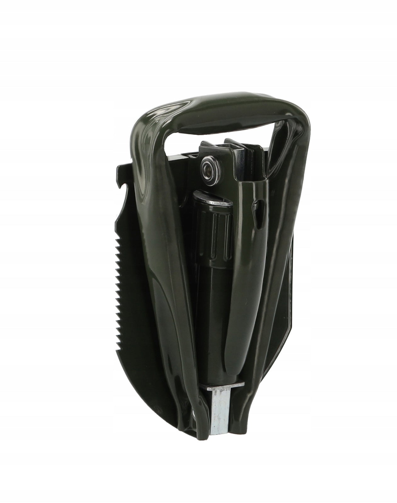 Lopata pliabila multifunctionala 6 in 1 pentru camping si gradina, otel mangan, 47 cm, negru