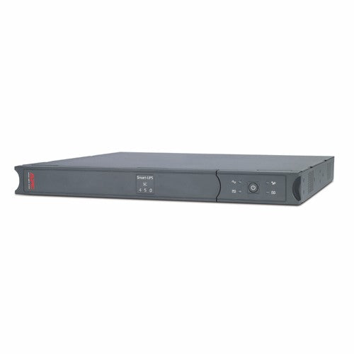 UPS APC, "Smart-UPS", Line Int. cu management, tower, rack, 450VA/280W, AVR, IEC x 4, 1 x baterie RBC18, display LCD, back-up 11 - 20 min., "SC450RMI1U"