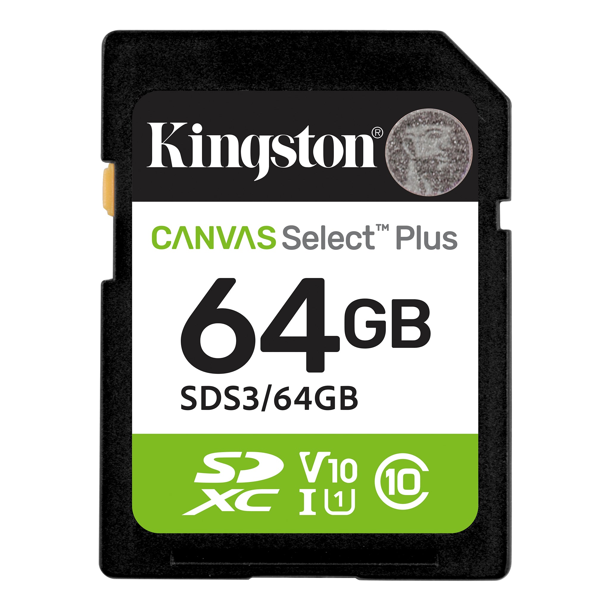 CARD SD KINGSTON, 64 GB, SDHC, clasa 10, standard UHS-I U1, "SDS3/64GB"