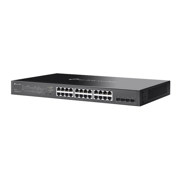 Switch TP-Link cu management, Omada 28-Port Gigabit Smart Switch cu 16 × Gigabit 802.3af/at PoE+, 8 × Gigabit RJ45 ports si 4 × Gigabit SFP, buget POE 150W, metalic "SG2428LP"