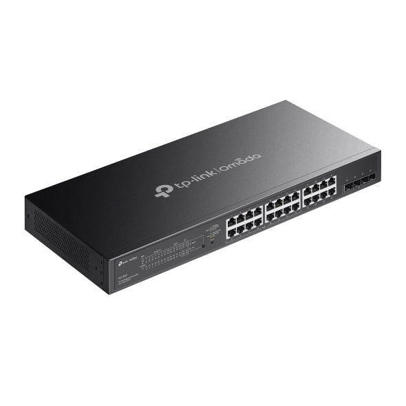Switch TP-Link cu management, Omada 28-Port Gigabit Smart Switch cu 16 × Gigabit 802.3af/at PoE+, 8 × Gigabit RJ45 ports si 4 × Gigabit SFP, buget POE 150W, metalic "SG2428LP"
