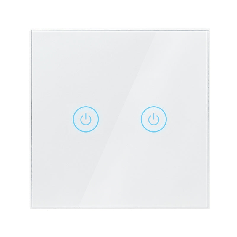 INTRERUPATOR LOGILINK, Wi-Fi Smart, ecran tactil, 2 butoane, indicator LED, compatibil TUYA, Amazon Alexa si Google Home, alb "SH0125" (include TV 0.18lei)