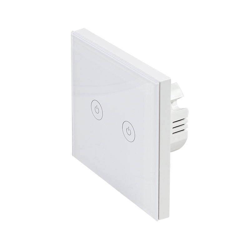 INTRERUPATOR LOGILINK, Wi-Fi Smart, ecran tactil, 2 butoane, indicator LED, compatibil TUYA, Amazon Alexa si Google Home, alb "SH0125" (include TV 0.18lei)