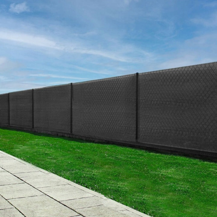 Plasa umbrire si intimitate pentru gard, 1.2m latime, 25m lungime, 140g densitate 90%, gri grafit