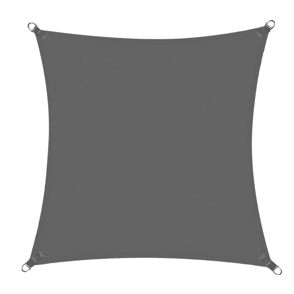 Prelata umbrire 5x5 m pentru terasa sau balcon, impermeabila, protectie UV, gri