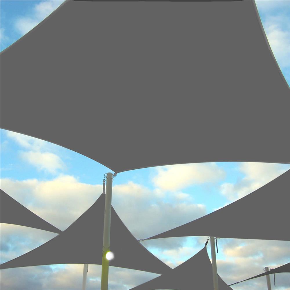 Prelata umbrire 5x5 m pentru terasa sau balcon, impermeabila, protectie UV, gri