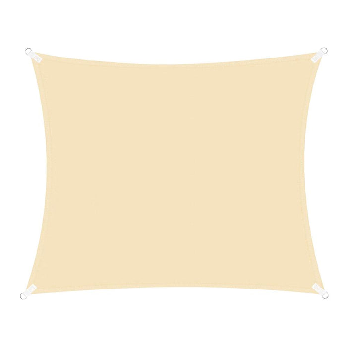 Prelata umbrire 4x4 m pentru terasa sau balcon, impermeabila, protectie UV, crem - BazarOltenia
