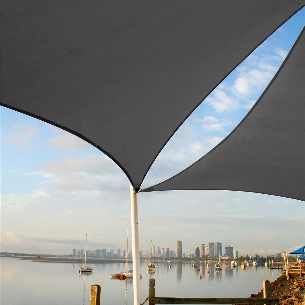 Prelata umbrire 4x4 m pentru terasa sau balcon, impermeabila, protectie UV, gri