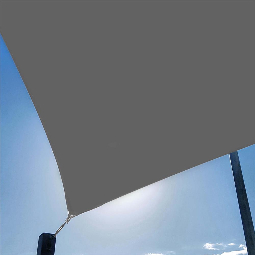 Prelata umbrire 4x4 m pentru terasa sau balcon, impermeabila, protectie UV, gri