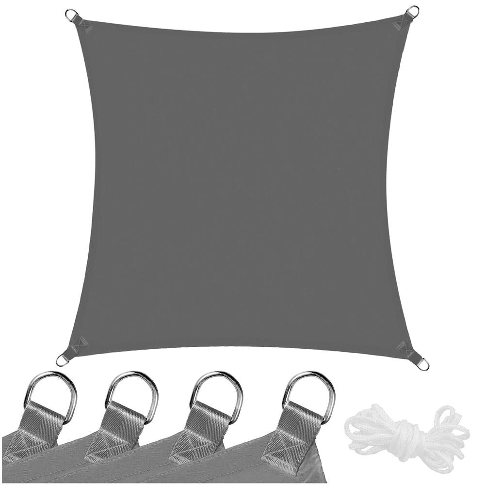 Prelata umbrire 4x4 m pentru terasa sau balcon, impermeabila, protectie UV, gri