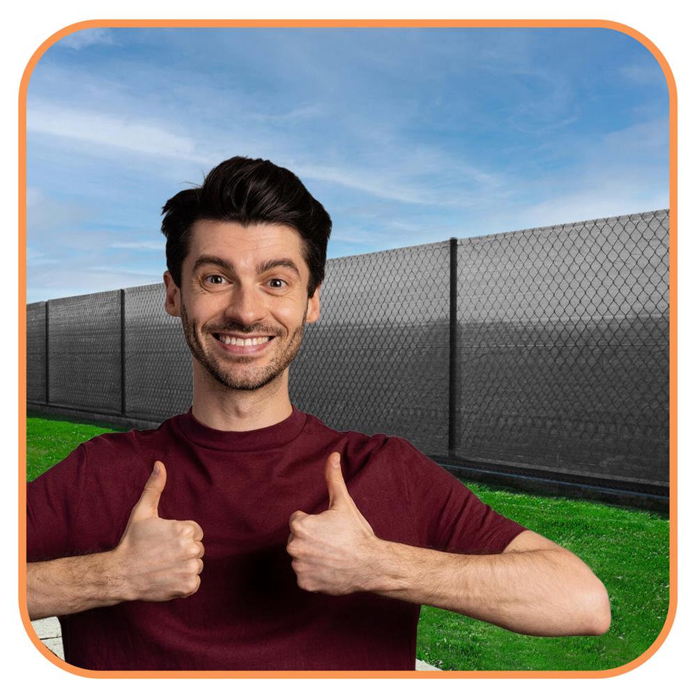 Plasa umbrire si intimitate pentru gard, 1.5m latime, 25m lungime, 185g densitate 95%, antracit deschis