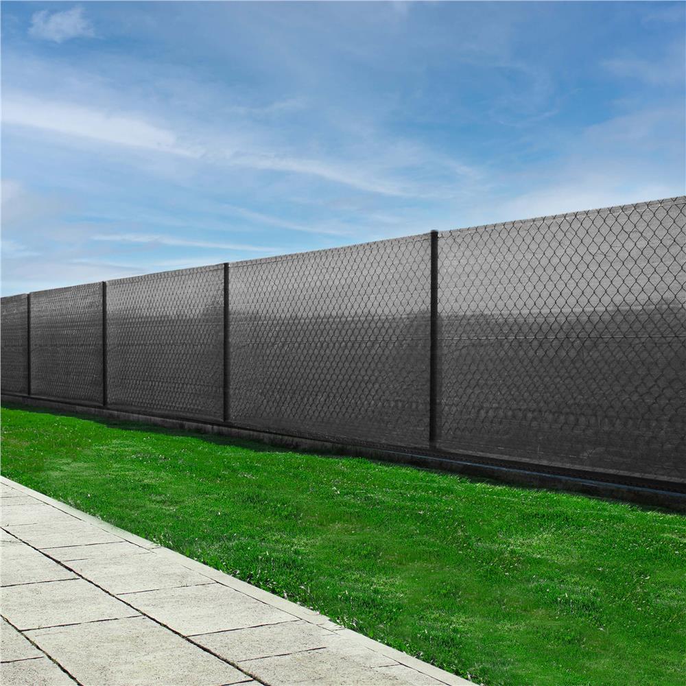 Plasa umbrire si intimitate pentru gard, 1.5m latime, 25m lungime, 185g densitate 95%, antracit deschis