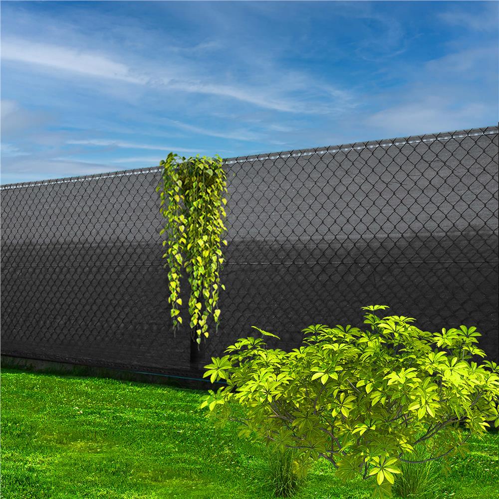 Plasa umbrire si intimitate pentru gard, 1.5m latime, 25m lungime, 185g densitate 95%, antracit deschis